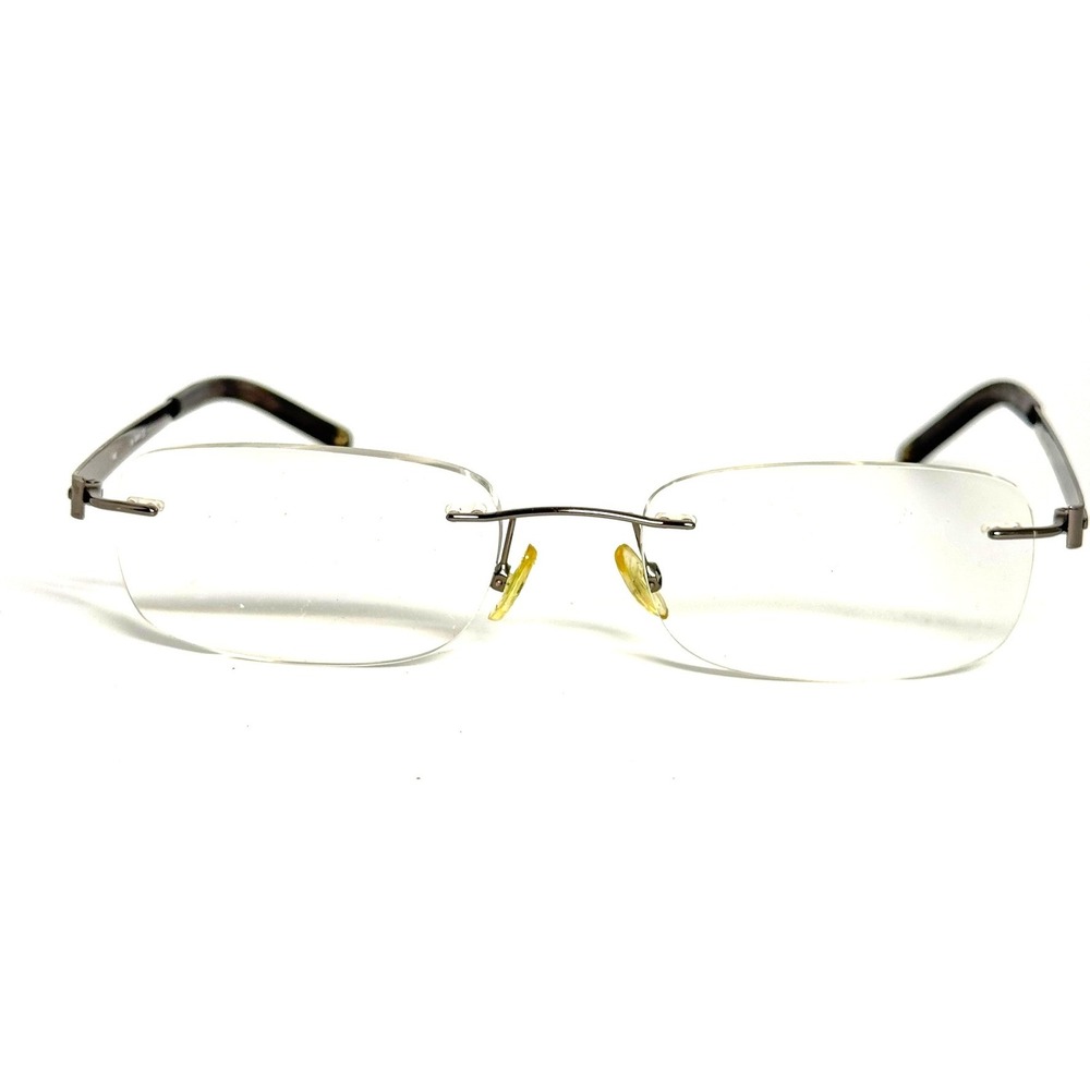 Carrera CA7509 0TZ2 Rimless Eyeglasses Gunmetal Rectangular Frames 140mm